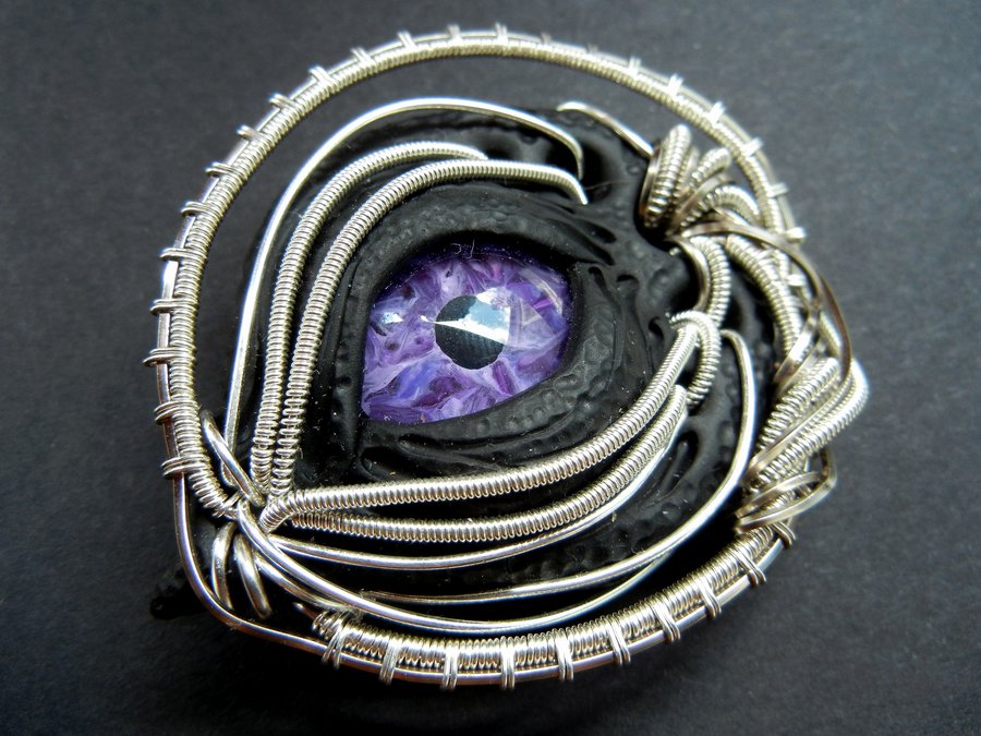 Purple Eye Pin